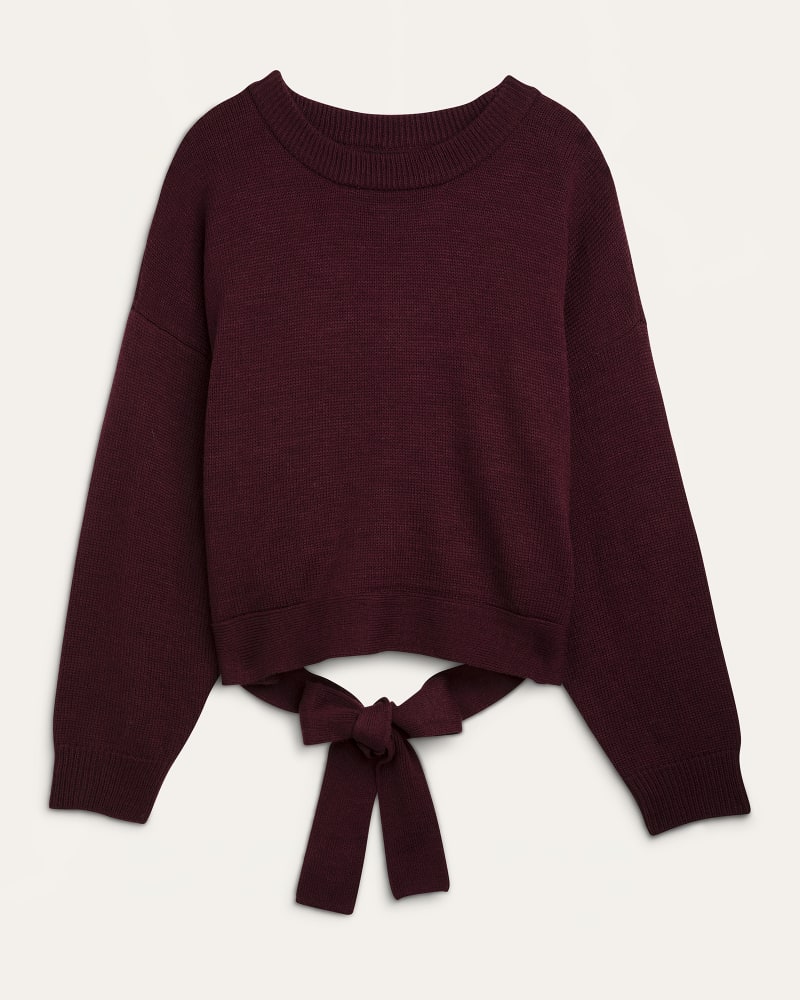 Front of plus size Christina Tie-Back Sweater by Ryan Wylde | Dia&Co | dia_product_style_image_id:174760